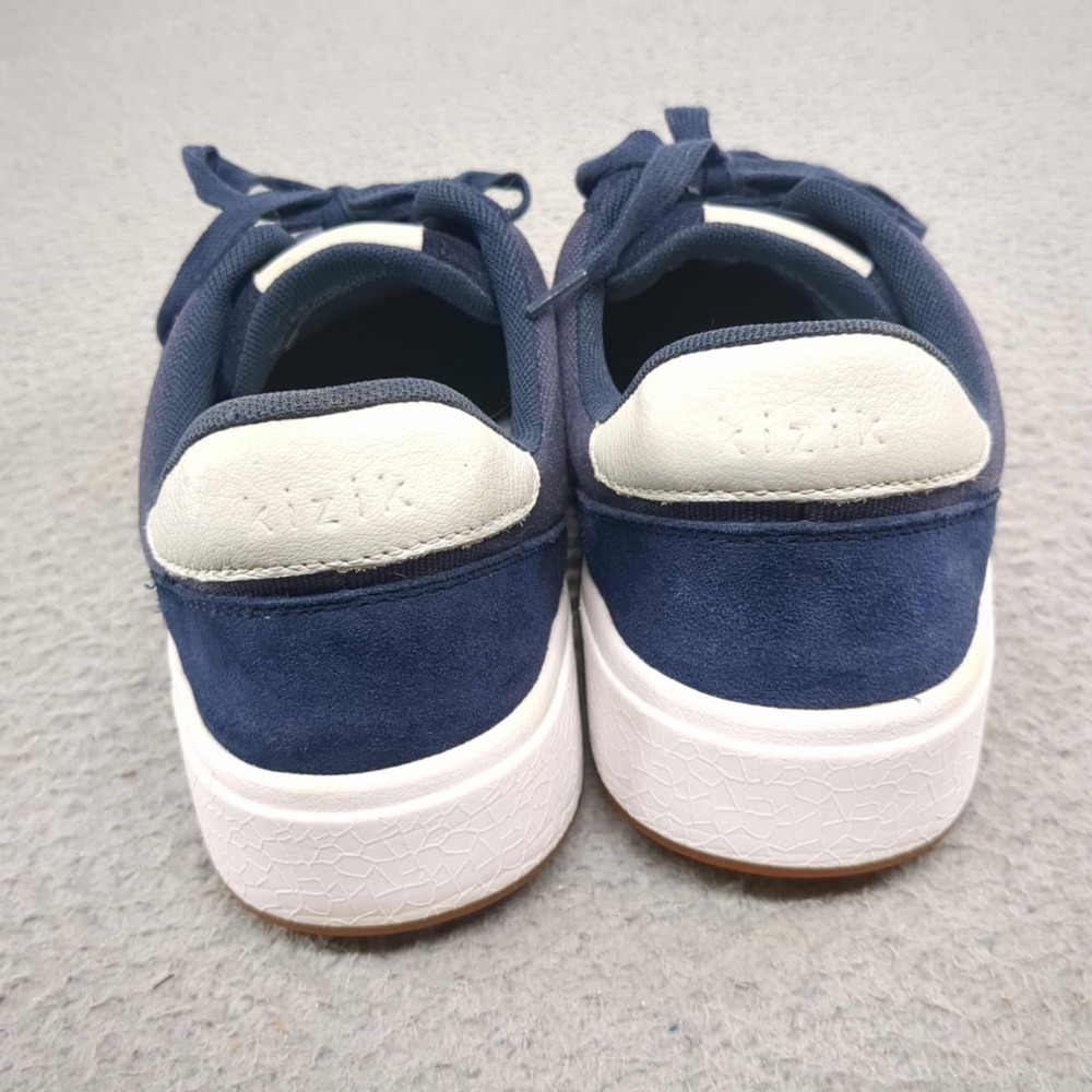 Kizik Shoes Mens Size 8.5 W Blue Canvas HandsFree Labs Sneakers Comfort Casual - Picture 8 of 16